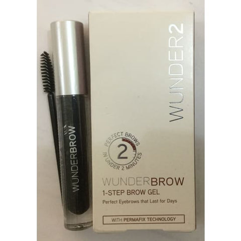WUNDER2 Wunderbrow 1 Step Brow Gel JET BLACK eyebrow eye - Health & Beauty:Makeup:Eyes:Eyebrow Liner & Definition